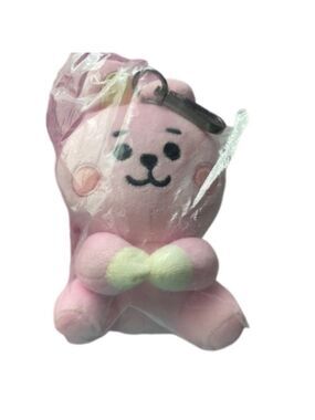 BTS 21 "Cooky" full body pink‎ keychain plushie line friends bag charm keychain